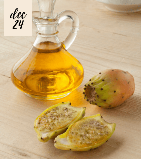 Prickly pear seed oil before and after cosmetics